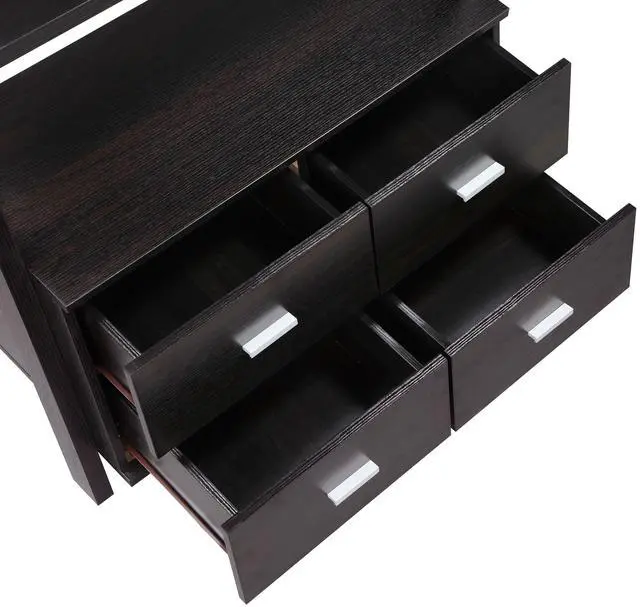 Alt view image 4 of 6 - Shasta Cappuccino 5-Shelf Storage Ladder Bookshelf