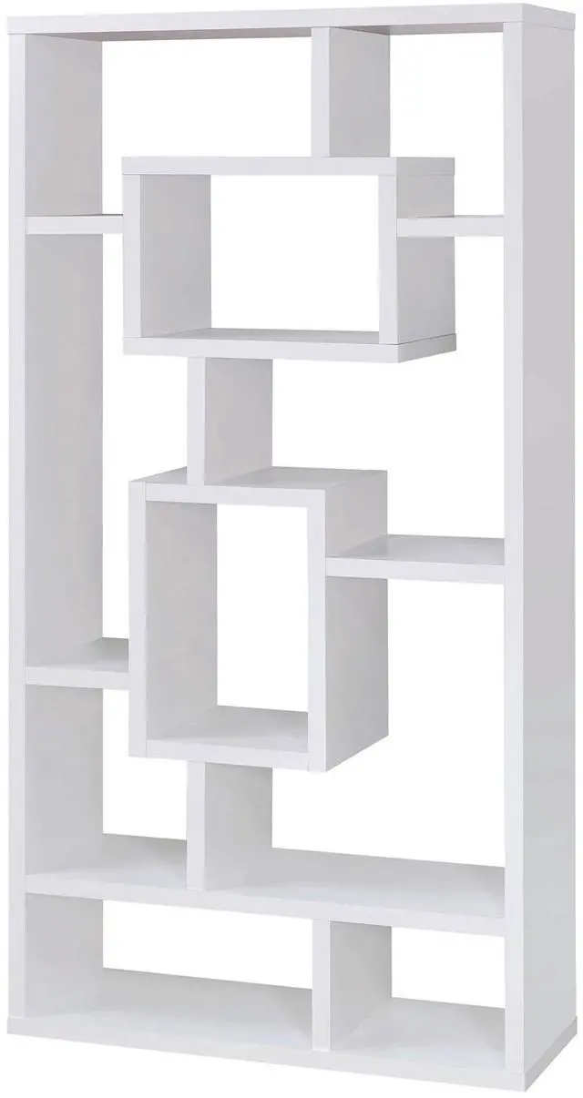 Alt view image 5 of 7 - White 10-Shelf Open Back Bookcase