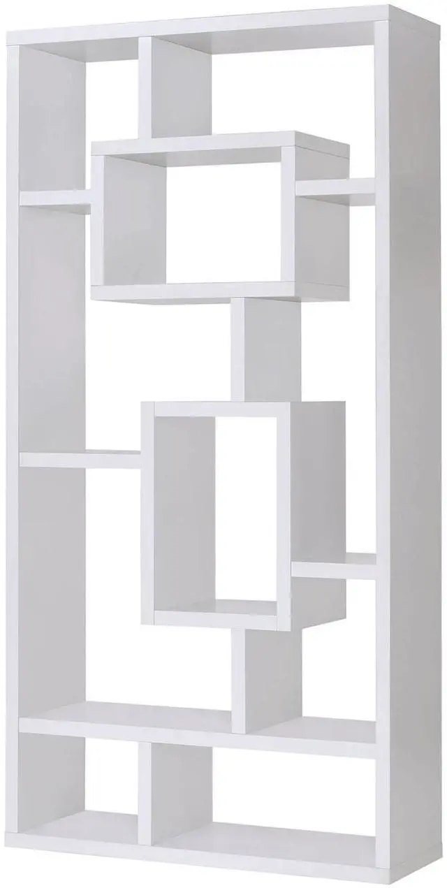 Alt view image 3 of 7 - White 10-Shelf Open Back Bookcase