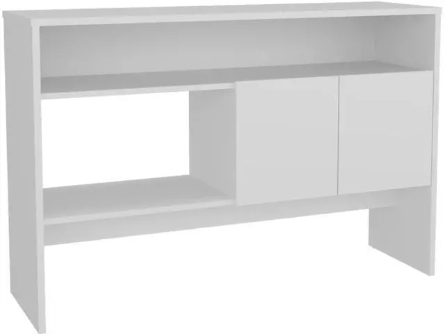 Alt view image 2 of 7 - Bellagio 48.7" Wide 2-Tier Narrow Bellagio Console Table with Double-Door Cabinet