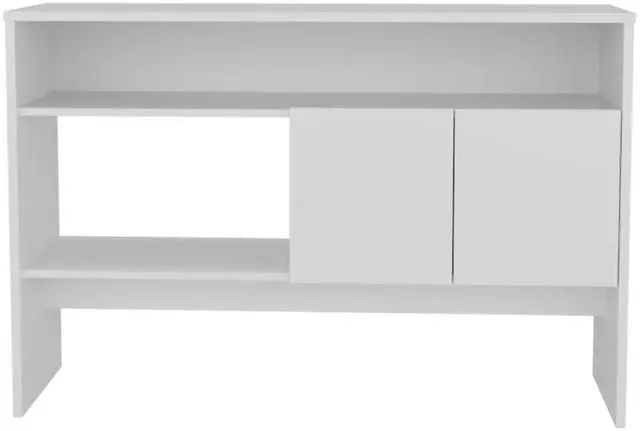 Alt view image 6 of 7 - Bellagio 48.7" Wide 2-Tier Narrow Bellagio Console Table with Double-Door Cabinet