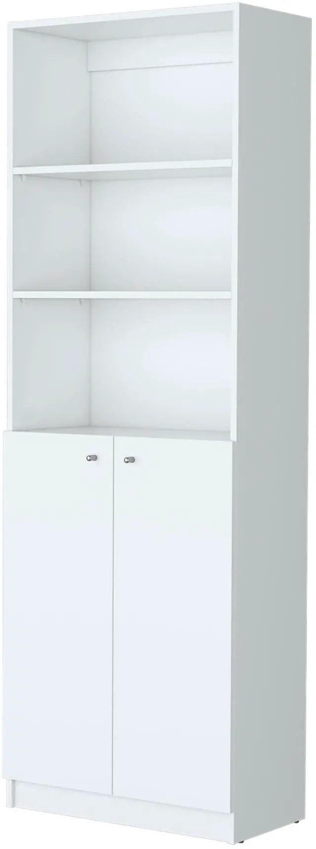 Alt view image 5 of 7 - Zachary White 2-Door Bookcase