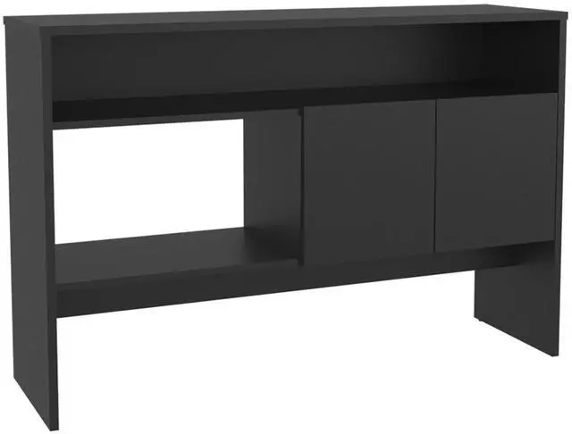 Alt view image 2 of 7 - Bellagio 48.7" Wide 2-Tier Narrow Bellagio Console Table with Double-Door Cabinet