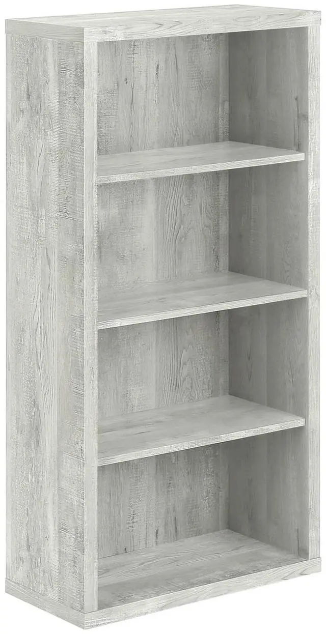 Main image of Bookshelf, Bookcase, Etagere, Corner, 5 Tier, 72"h, Office, Bedroom, Walnut Laminate, Contemporary, Modern
