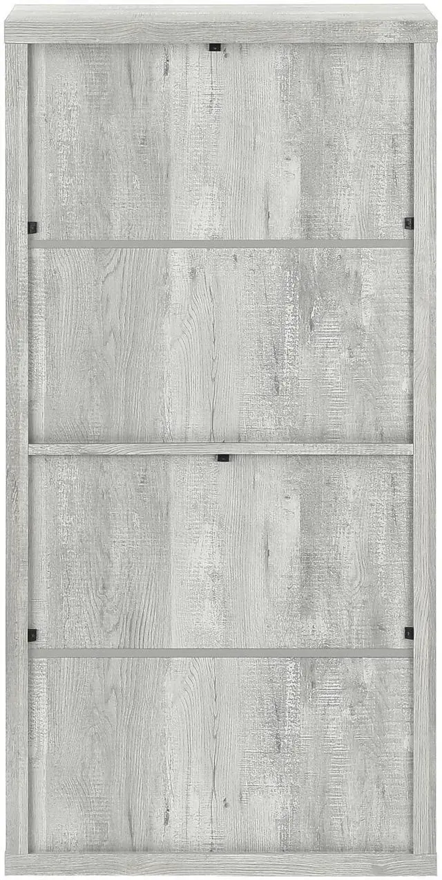 Alt view image 7 of 7 - Bookshelf, Bookcase, Etagere, Corner, 5 Tier, 72"h, Office, Bedroom, Walnut Laminate, Contemporary, Modern