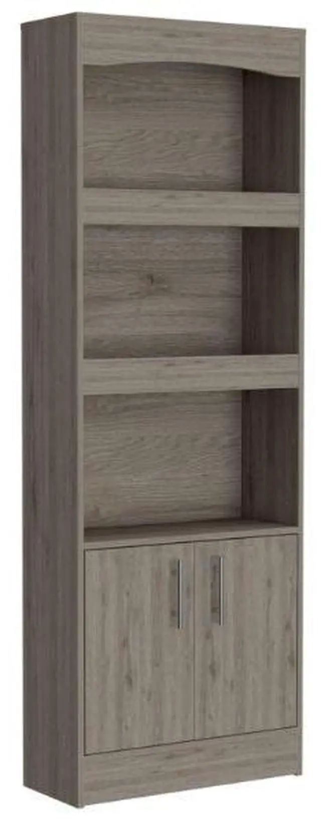 Alt view image 2 of 7 - Bookcase Denver,Metal Hardware, Light Gray Finish