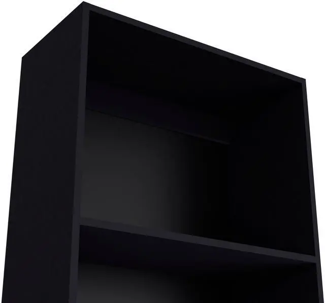 Alt view image 5 of 7 - Black Tier Storage Shelves Bookcase