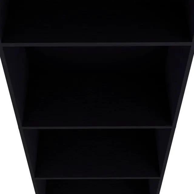 Alt view image 6 of 7 - Black Tier Storage Shelves Bookcase