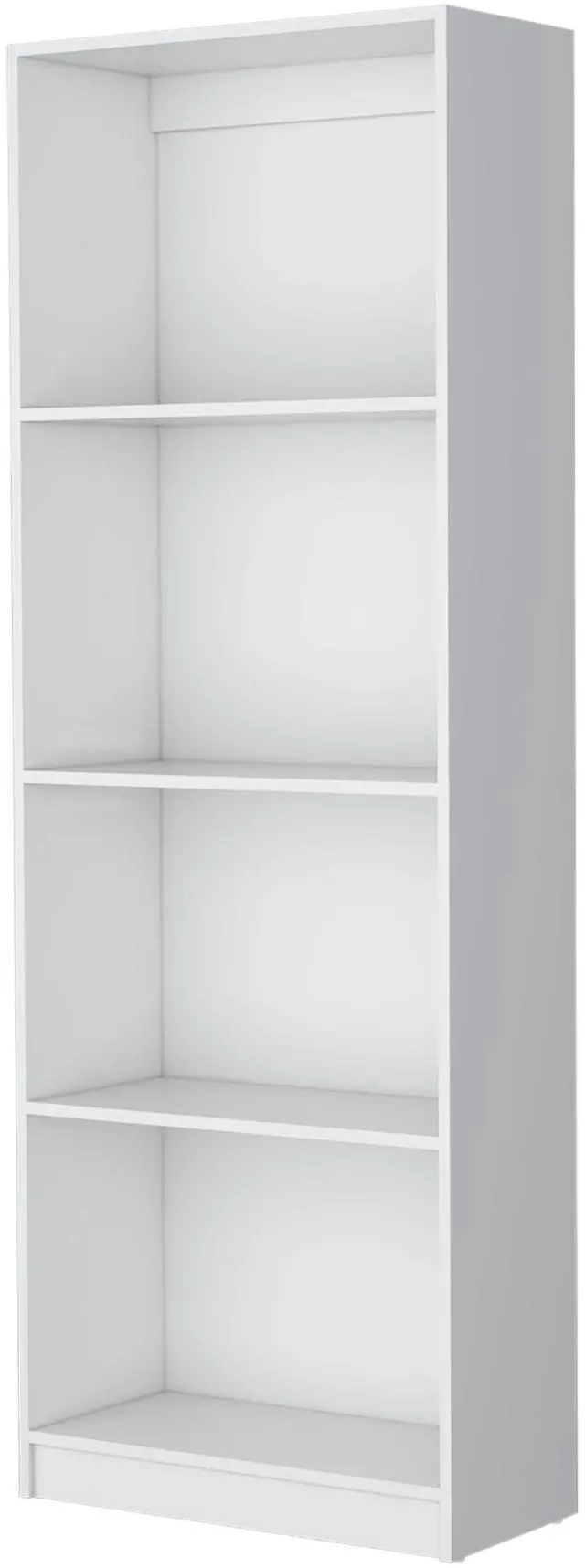 Alt view image 2 of 7 - White Tier Storage Shelves Bookcase