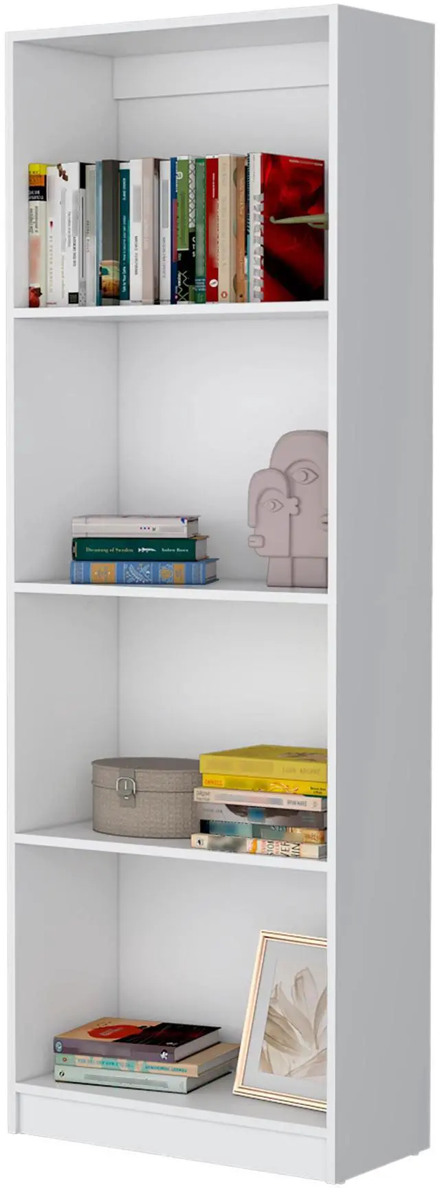 Alt view image 3 of 7 - White Tier Storage Shelves Bookcase