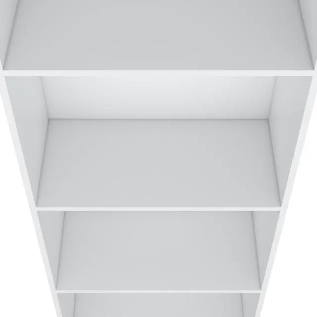 Alt view image 4 of 7 - White Tier Storage Shelves Bookcase