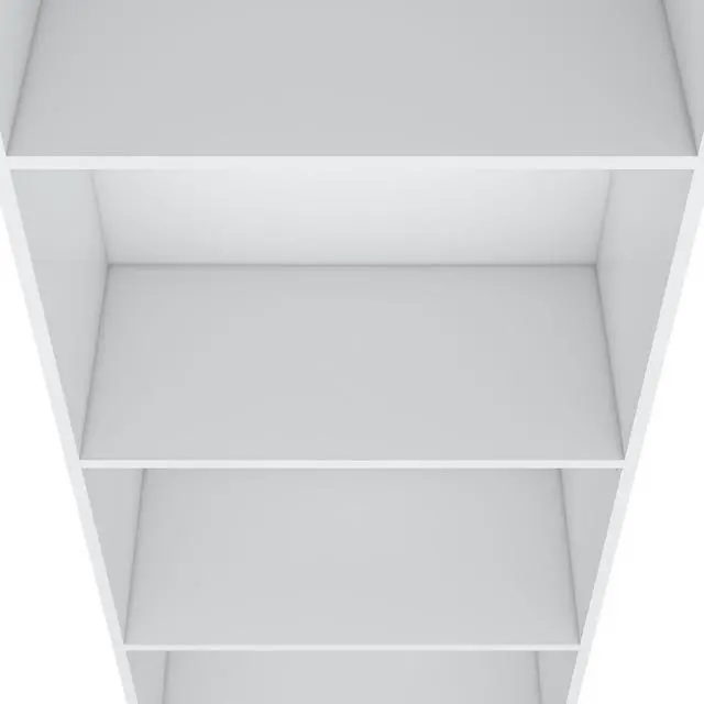 Alt view image 7 of 7 - Sutton Bookcase with Tier Storage Shelves