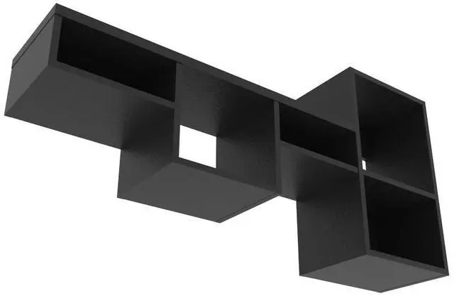 Alt view image 7 of 7 - Wall Shelf Kiowa, Office, Black