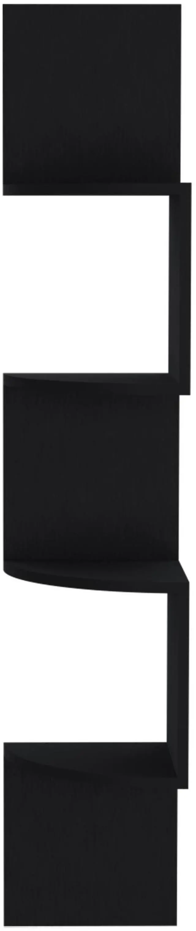 Alt view image 2 of 7 - Rosset Corner Shelf, Modern Full-Wall Design with Multiple Shelving