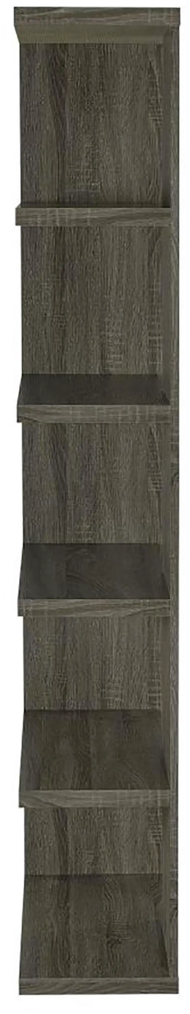 Alt view image 5 of 7 - Weathered Grey 5-shelf Bookcase