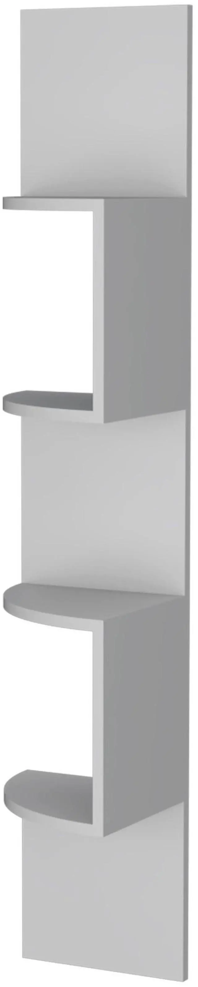 Alt view image 4 of 6 - White Full-Wall Floating Shelf