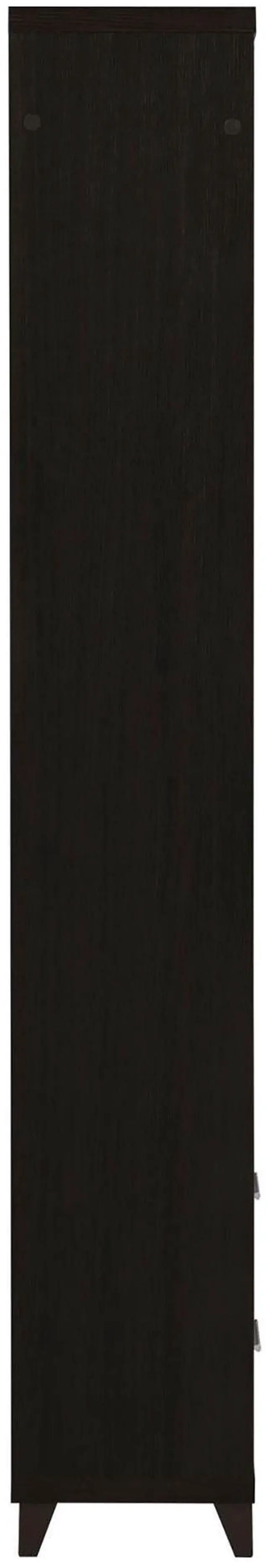 Alt view image 5 of 7 - Cappuccino Media Tower with Shelf and Drawer