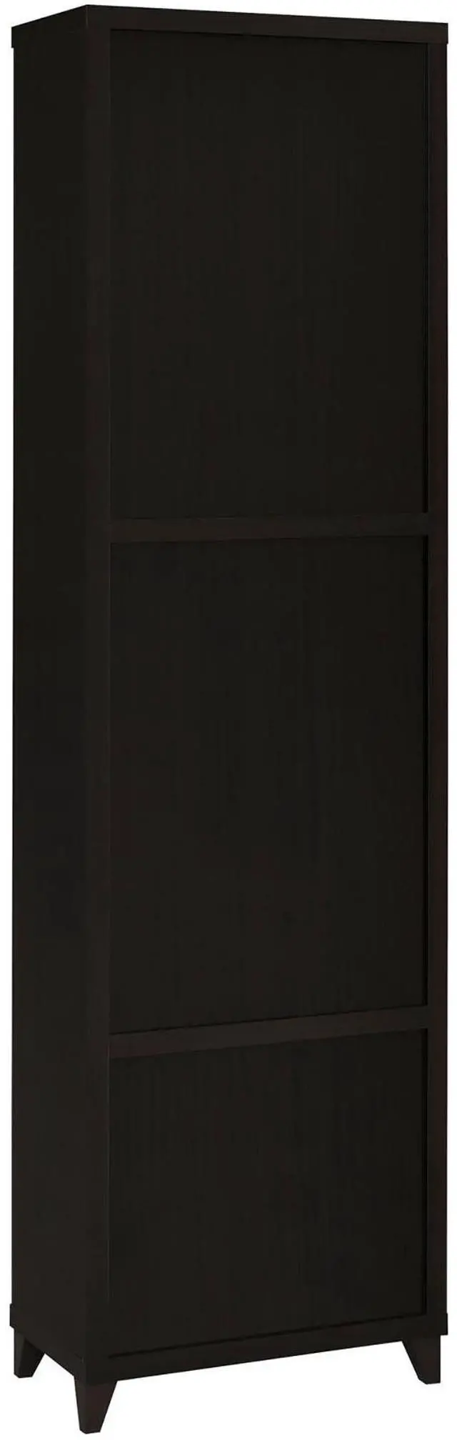 Alt view image 7 of 7 - Cappuccino Media Tower with Shelf and Drawer