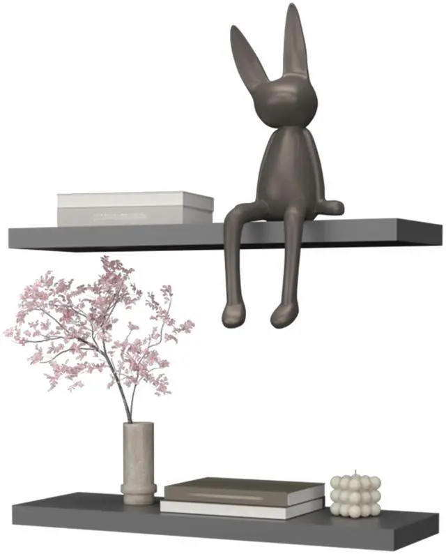 Alt view image 4 of 5 - Matt Grey Floating Shelf