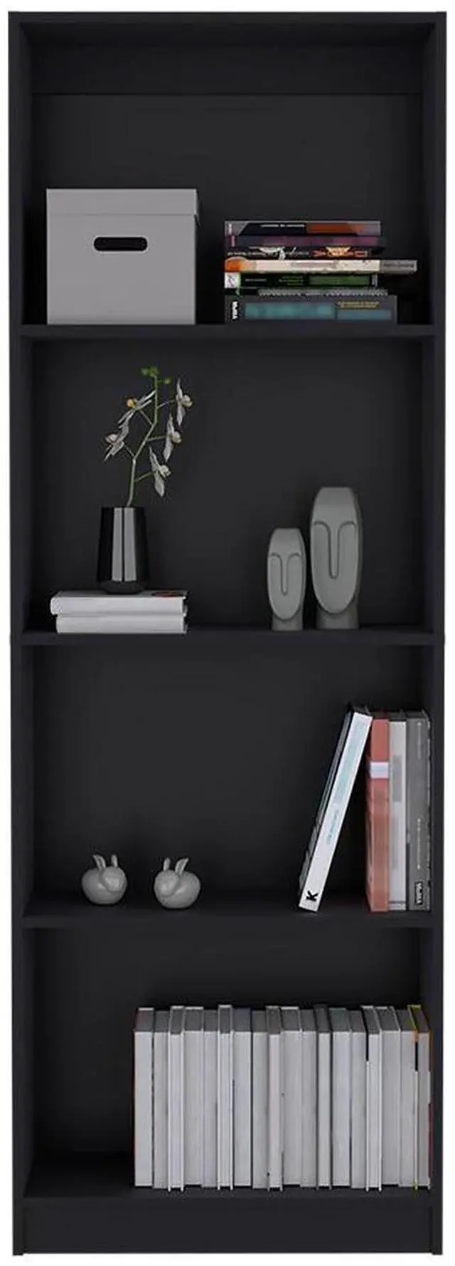 Alt view image 4 of 7 - Bookcase Benzoni, Office, Black