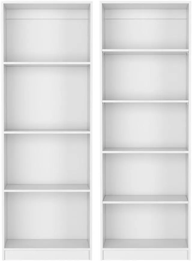 Alt view image 7 of 7 - Benzoni 2 Piece Living Room Set with 2 Bookcases, White