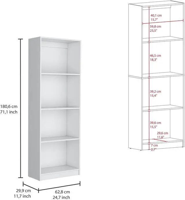 Alt view image 5 of 7 - Benzoni 2 Piece Living Room Set with 2 Bookcases, White