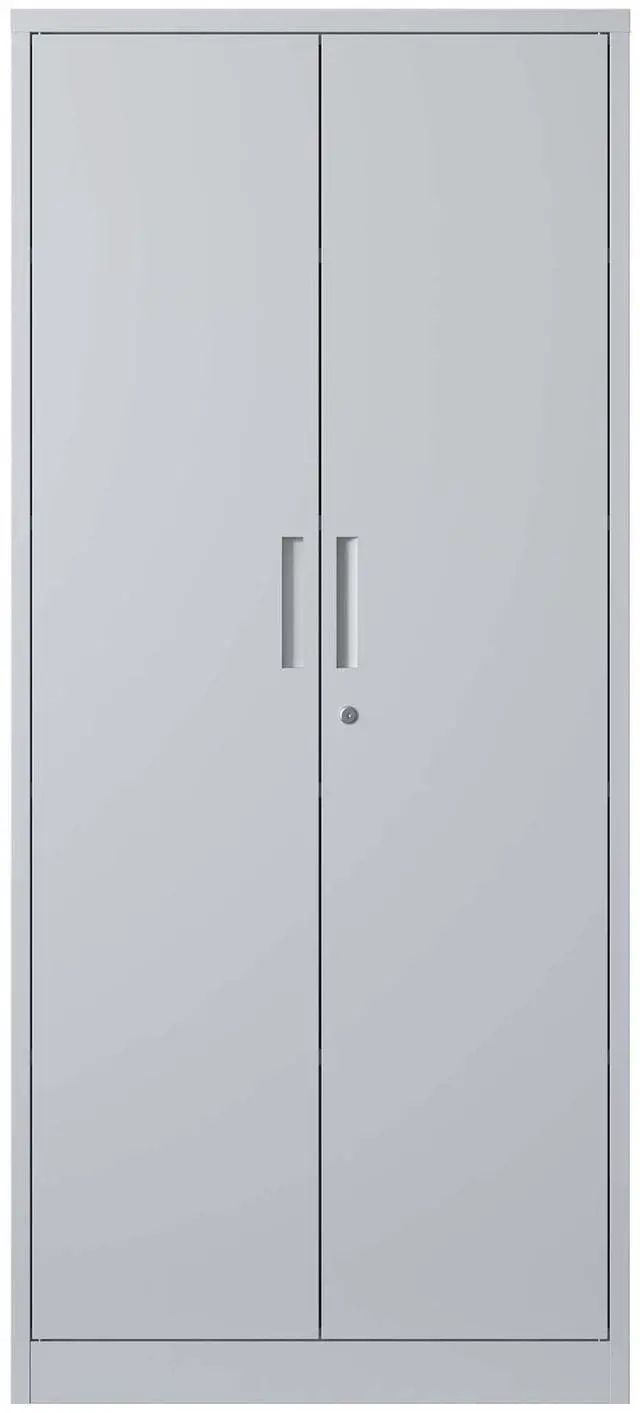 Alt view image 7 of 7 - 71"H Metal Garage Storage Cabinet, White Tool Steel Locking Cabinet with Doors and 3 Adjustable Shelves, Tall Cabinets for Garage Storage Systems Lockable File Cabinet for Home Office,Classroom,Pantry