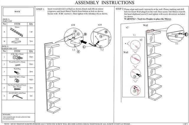 Alt view image 5 of 5 - 1pc Glam White Open Shelving Rack with Mirrored Back Living Room Wooden Furniture