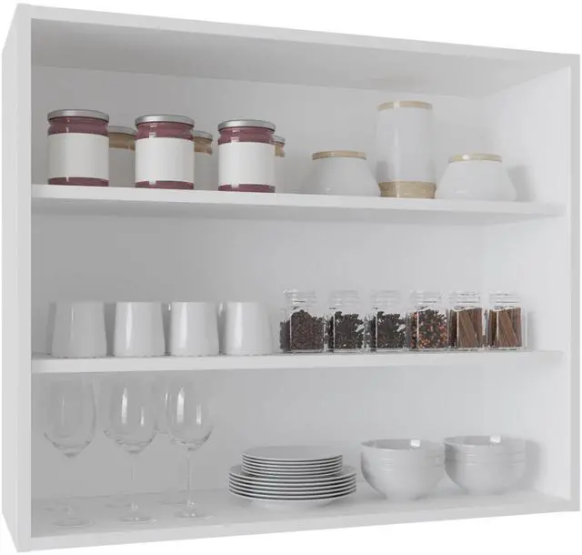 Alt view image 2 of 7 - Wall Shelf 30" H, 3 Shelves, White