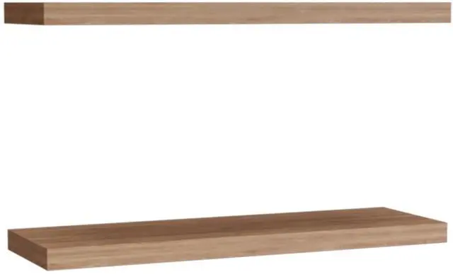 Alt view image 2 of 7 - Ecco 31.5" Wide  Floating Shelves Set of 2, Shelves for Wall Decor for Bedroom, Bathroom Storage Shelves, Book Shelves for Living Room