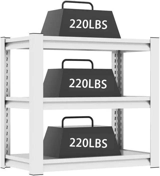 Alt view image 7 of 7 - 20-30 Gallon Fish Tank Stand - Metal Aquarium Stand, 34 "W x 18 "D x 31"H Adjustable Heavy Duty Reptile Tank Stand, Adjustable 3-Tier Fish Tank Rack Shelf for Home Office, Tank Not Included
