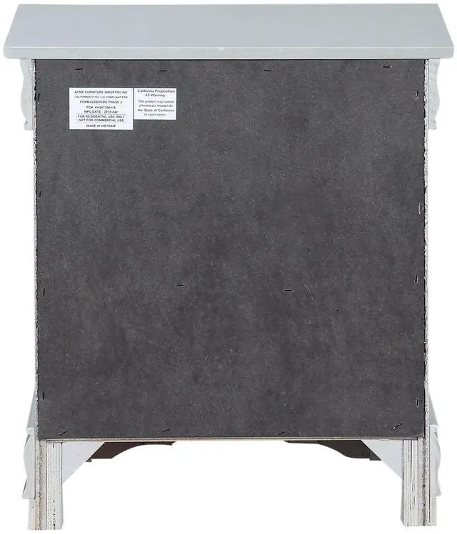 Alt view image 5 of 7 - Louis Philippe III Platinum Finish Nightstand