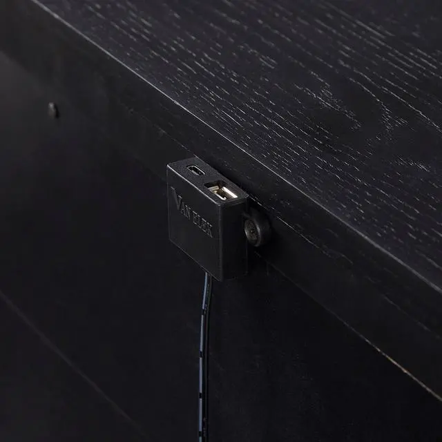 Alt view image 2 of 7 - 3 Drawer Nightstand With USB