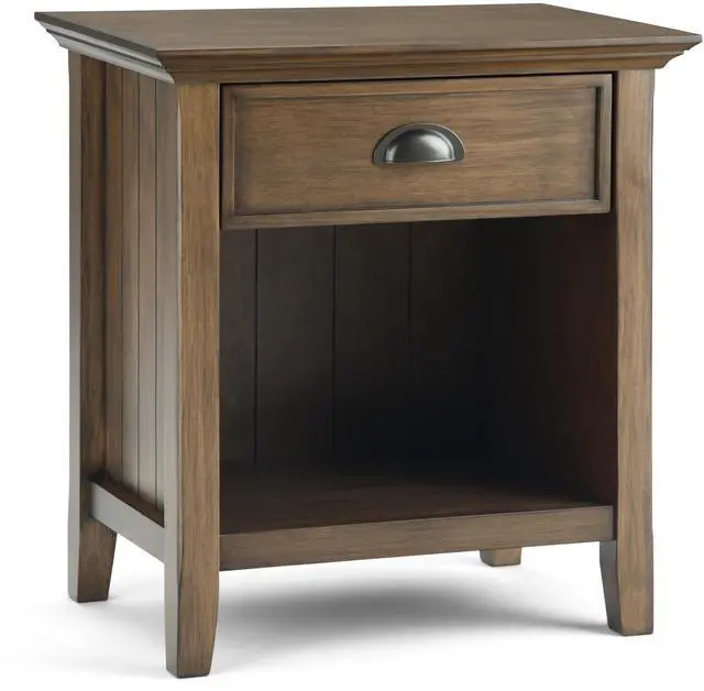 Main image of Acadian - Bedside Table - Rustic Natural Aged Brown