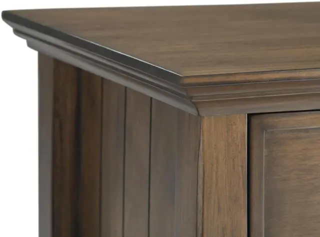 Alt view image 3 of 6 - Acadian - Bedside Table - Rustic Natural Aged Brown