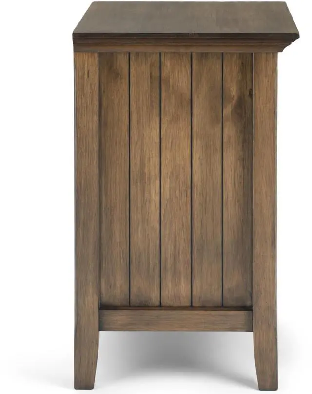 Alt view image 5 of 6 - Acadian - Bedside Table - Rustic Natural Aged Brown