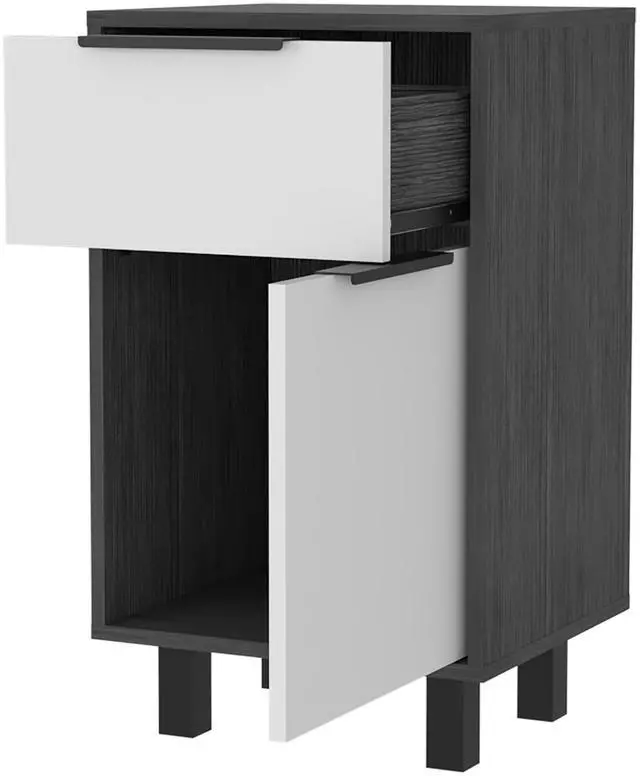 Alt view image 6 of 6 - Luxor Z Nightstand, One Cabinet, Superior Top, One Drawer