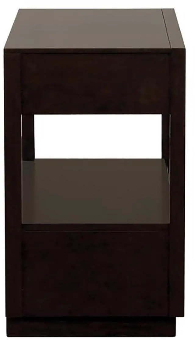 Alt view image 3 of 7 - Smoked Peppercorn 2-drawer Nightstand