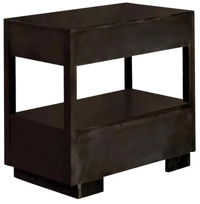 Alt view image 4 of 7 - Smoked Peppercorn 2-drawer Nightstand