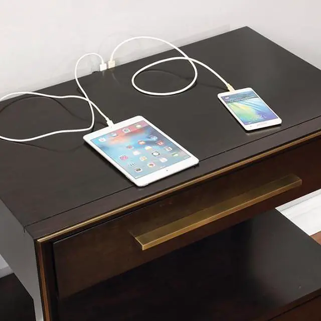 Alt view image 7 of 7 - Smoked Peppercorn 2-drawer Nightstand