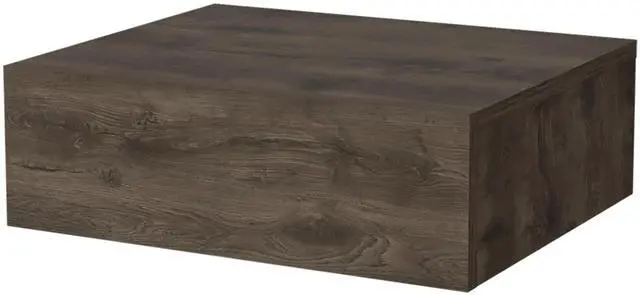 Alt view image 3 of 7 - Dark Brown Wall-Mounted Floating Nightstand
