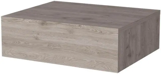 Alt view image 3 of 7 - Light Gray Wall-Mounted Floating Nightstand