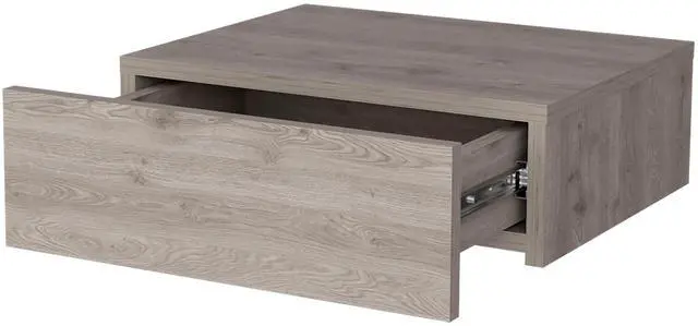 Alt view image 4 of 7 - Light Gray Wall-Mounted Floating Nightstand