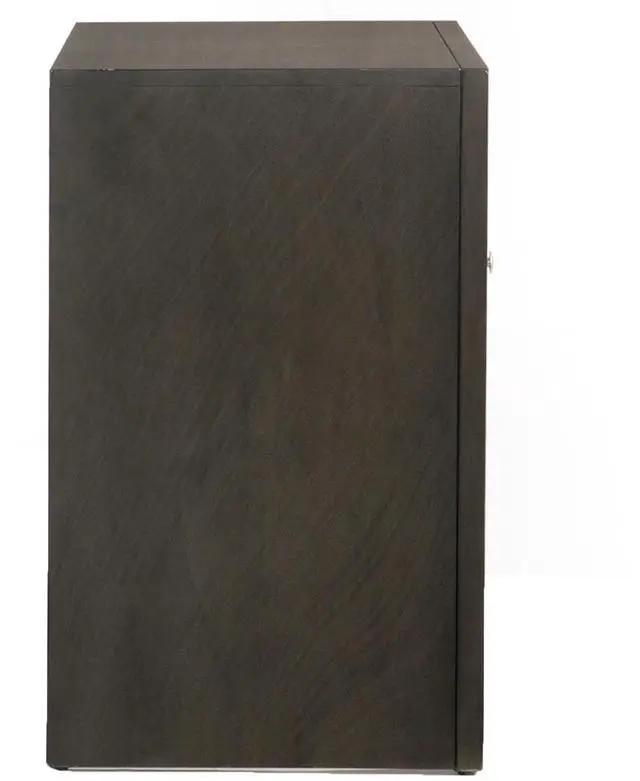 Alt view image 4 of 7 - Grey Oak Nightstand with 2 Drawers