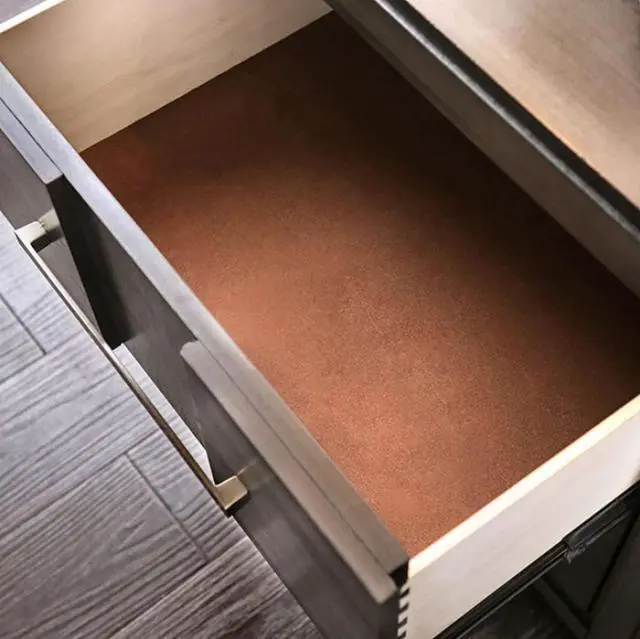 Alt view image 5 of 7 - Beautiful 1pc Nightstand Transitional Style Gray Bedside Table Bedroom Furniture