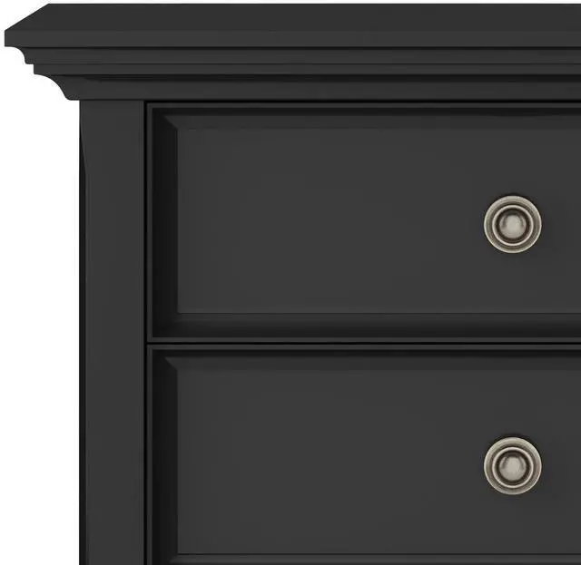 Alt view image 2 of 7 - Amherst - Bedside Table - Black