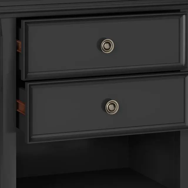 Alt view image 4 of 7 - Amherst - Bedside Table - Black