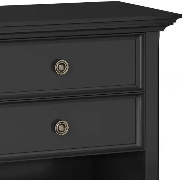 Alt view image 6 of 7 - Amherst - Bedside Table - Black