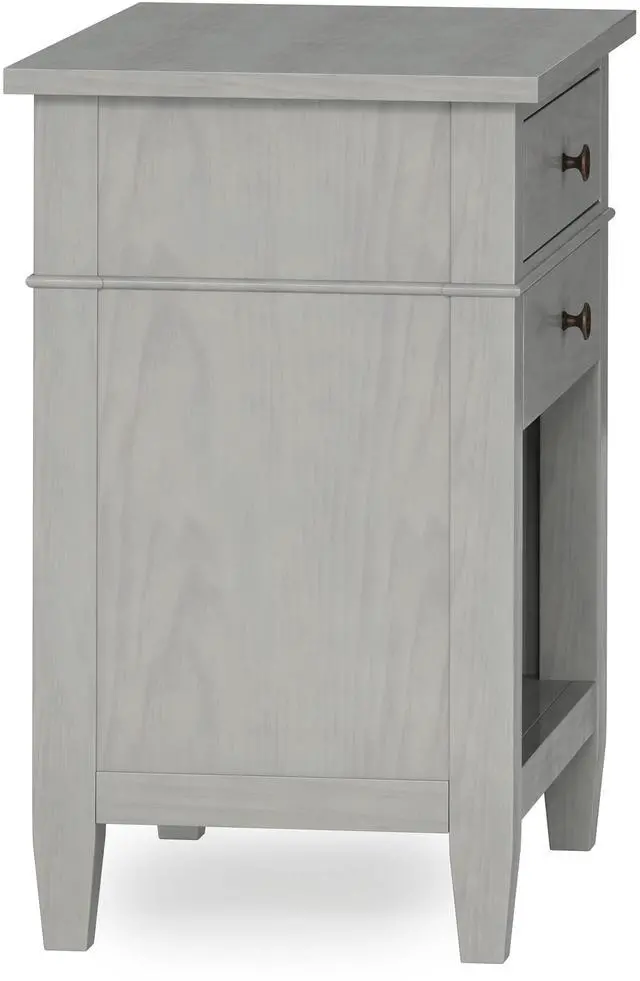 Alt view image 3 of 7 - Carlton - Bedside Table - Fog Grey