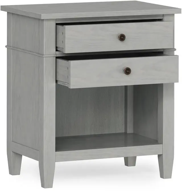 Alt view image 7 of 7 - Carlton - Bedside Table - Fog Grey